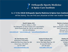 Tablet Screenshot of orthopedicsportsmed.com